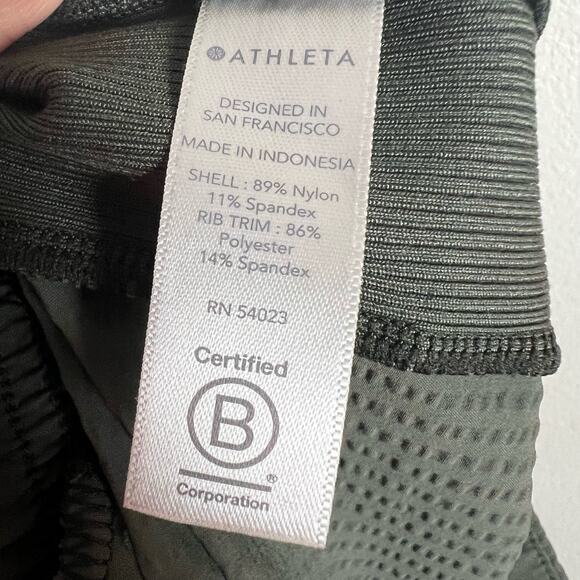 Athleta Olive Green Textured Brooklyn Jogger Pants Size 4 - Picture 10 of 11